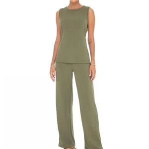NEW PHIE COLLECTIVE knit pant in olive